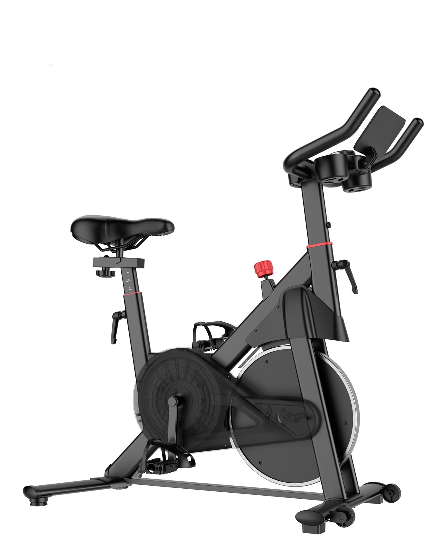 Superun Home Exercise Bike - Spin Bike with Adjustable Magnetic Resistance Featu