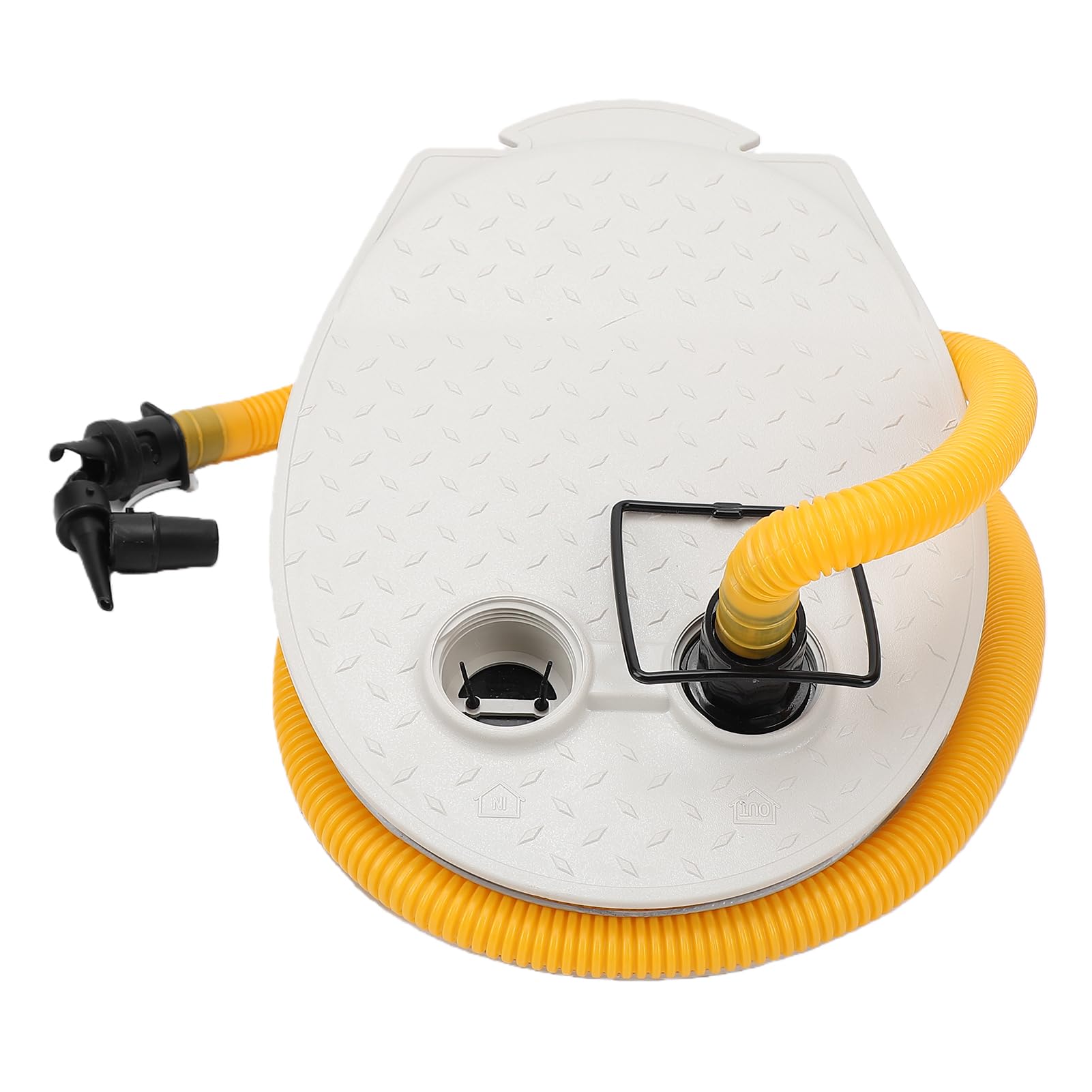 Bomba de Aire para Pies, Inflador Portátil de Doble Acción para Barcos Inflables, Anillo de Natación para Kayak, Material Plástico