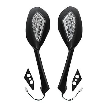 Amazon.com: Green-L Black Rear View Side Mirrors with LED