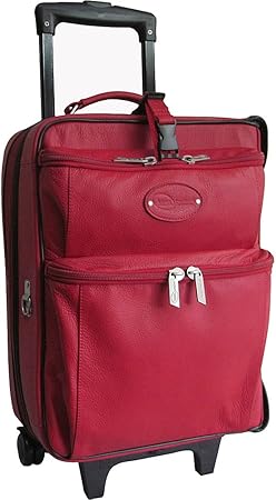 review Amerileather Red Leather Novix Garment Bag (#2460-1)