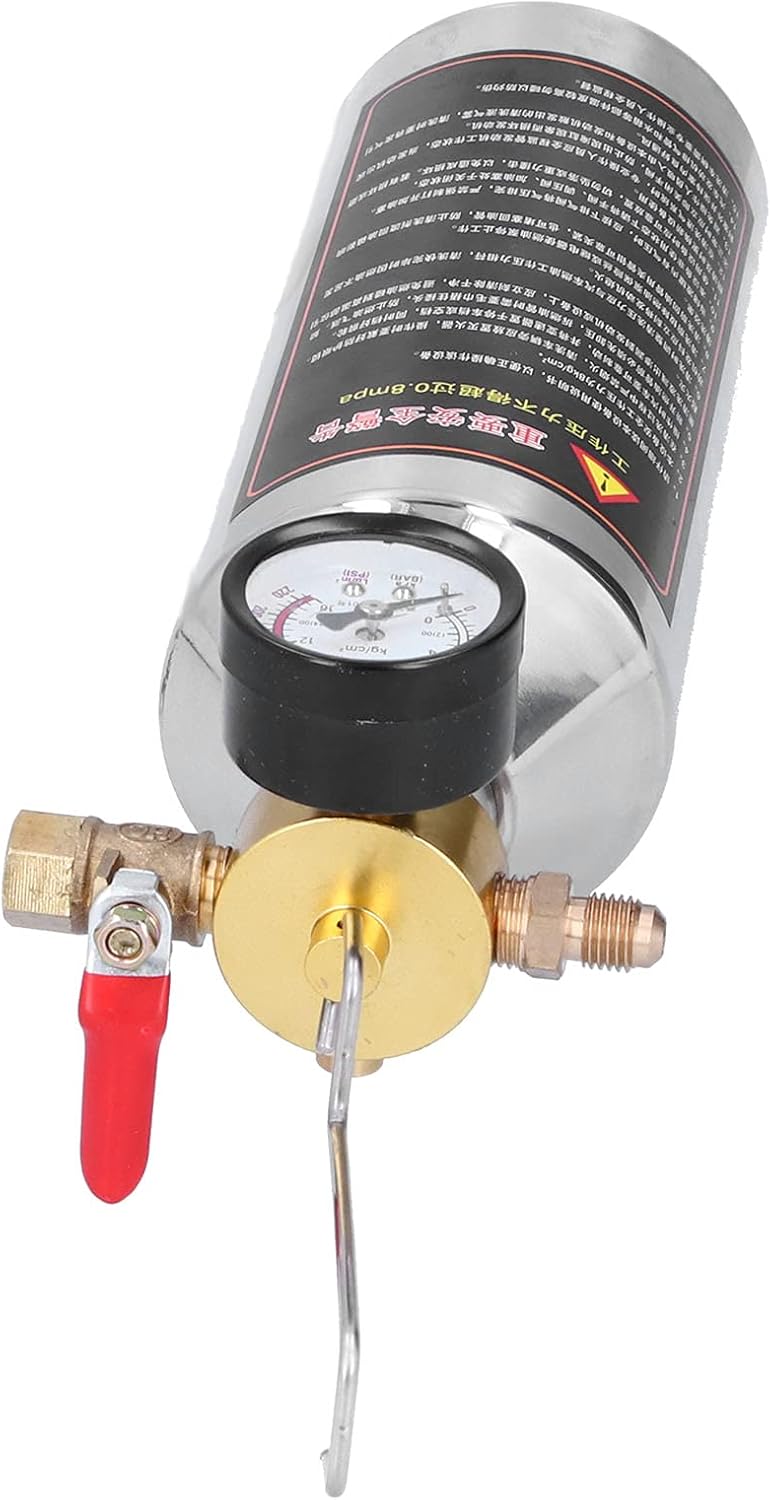 aqxreight Car Air Conditioning Pipe Cleaning Hanging Bottle Refrigeration System Maintenance Without Disassembly with Nozzle Directs Solvent Attached Without Stainless Cleans The to