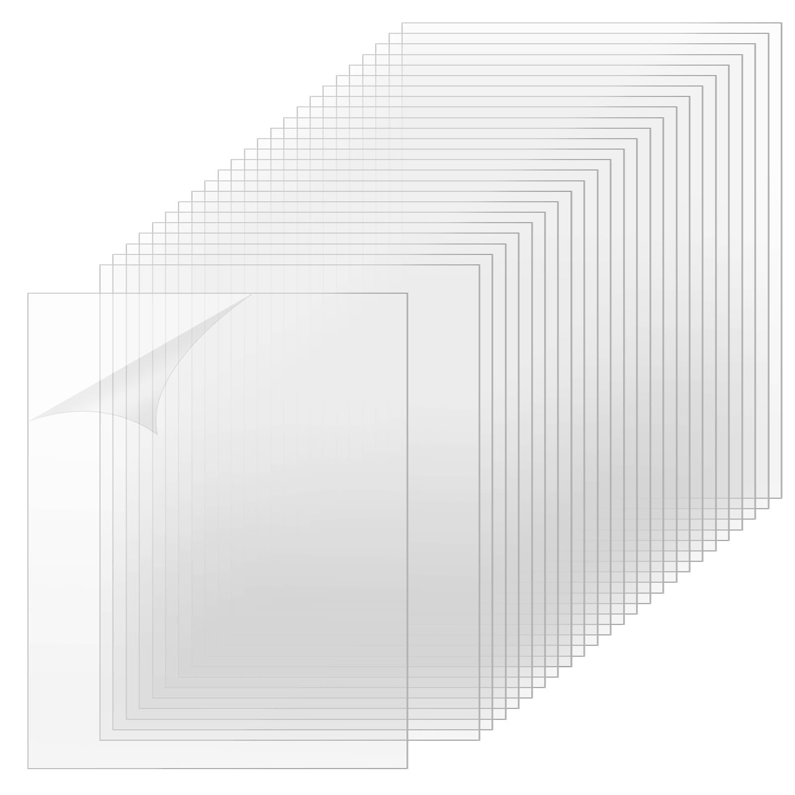 Clear Acrylic Sheets - 10 Pack, 8.5" x 11" -28