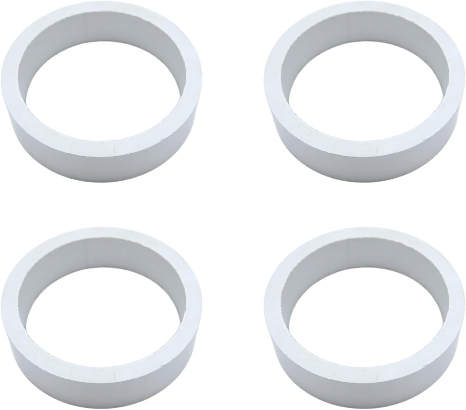 elox Solid Aluminum 5/32" (4.0mm) Mortise Cylinder Collars – 4 Pack, Aluminum Finish