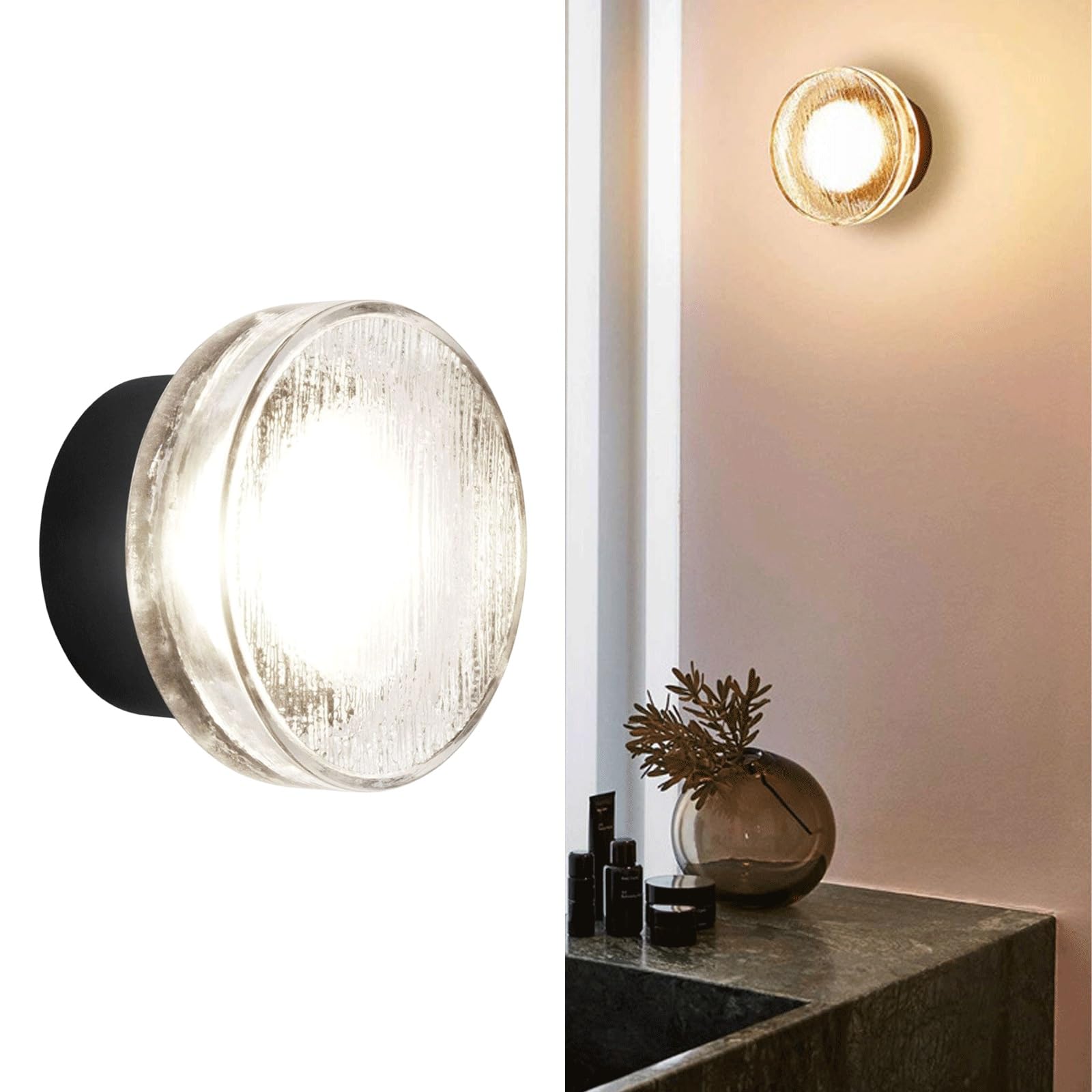 Aplique de pared LED moderno: ilumina tu sala de estar con elegancia y un acabado negro mate