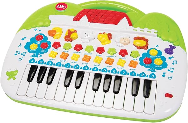 Simba 104018188 - ABC Tier-Keyboard, mit verschiedenen Sounds und Einstellfunktionen, 28x39cm, ab 3 Jahre - 1