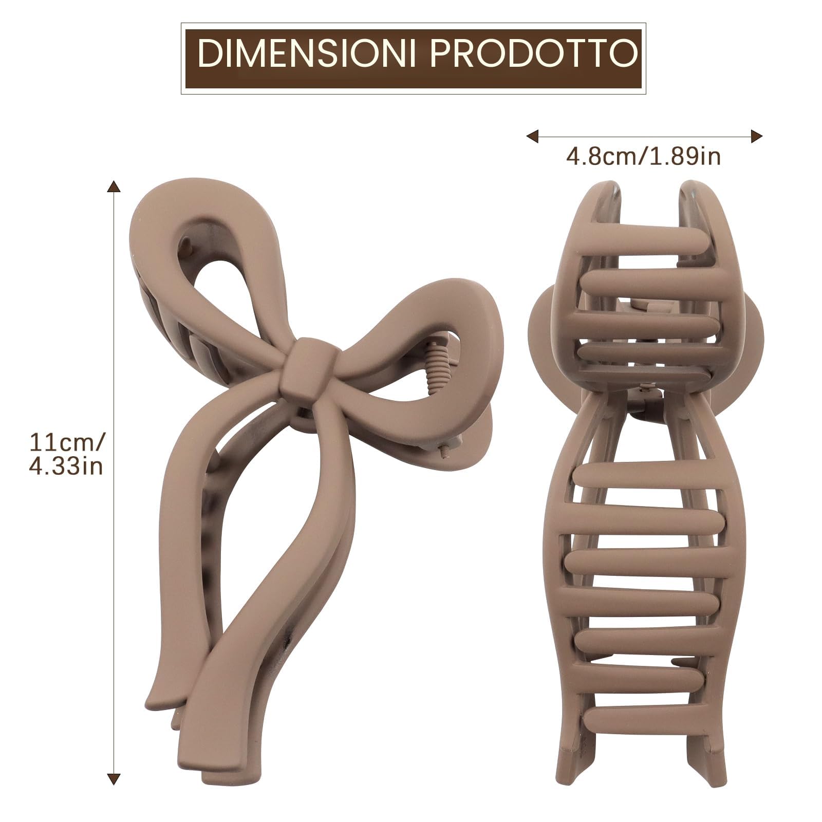Blooms Mollettone Capelli Donna 4 Pezzi Pinza per Capelli Grande Antiscivolo Fermaglio Capelli Hair Clip