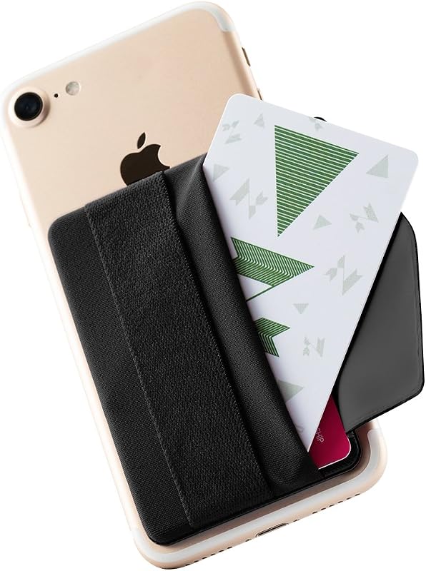 Phone Grip Card Holder with Flap, Adhesive Card Holder, Finger Strap for Phone, Sinji Pouch B-Flap