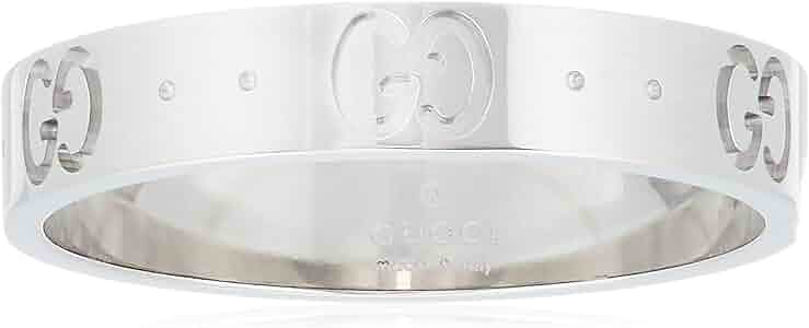 Gucci GGロゴリング 18Kホワイトゴールド 楽天市場】GUCCI グッチ GGアイコンリングホワイトゴールド