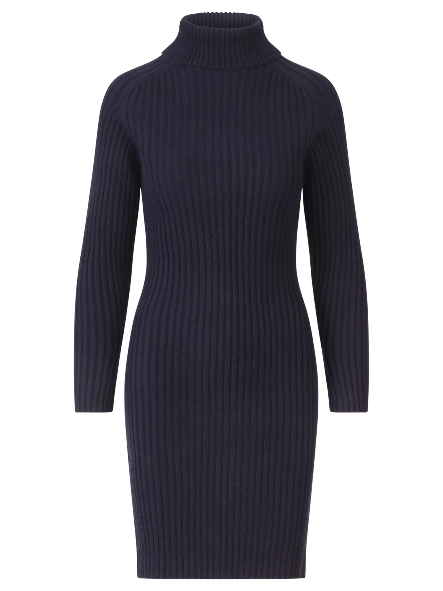 APART Fashion Vestido de Punto Acanalado, Azul Oscuro, 44