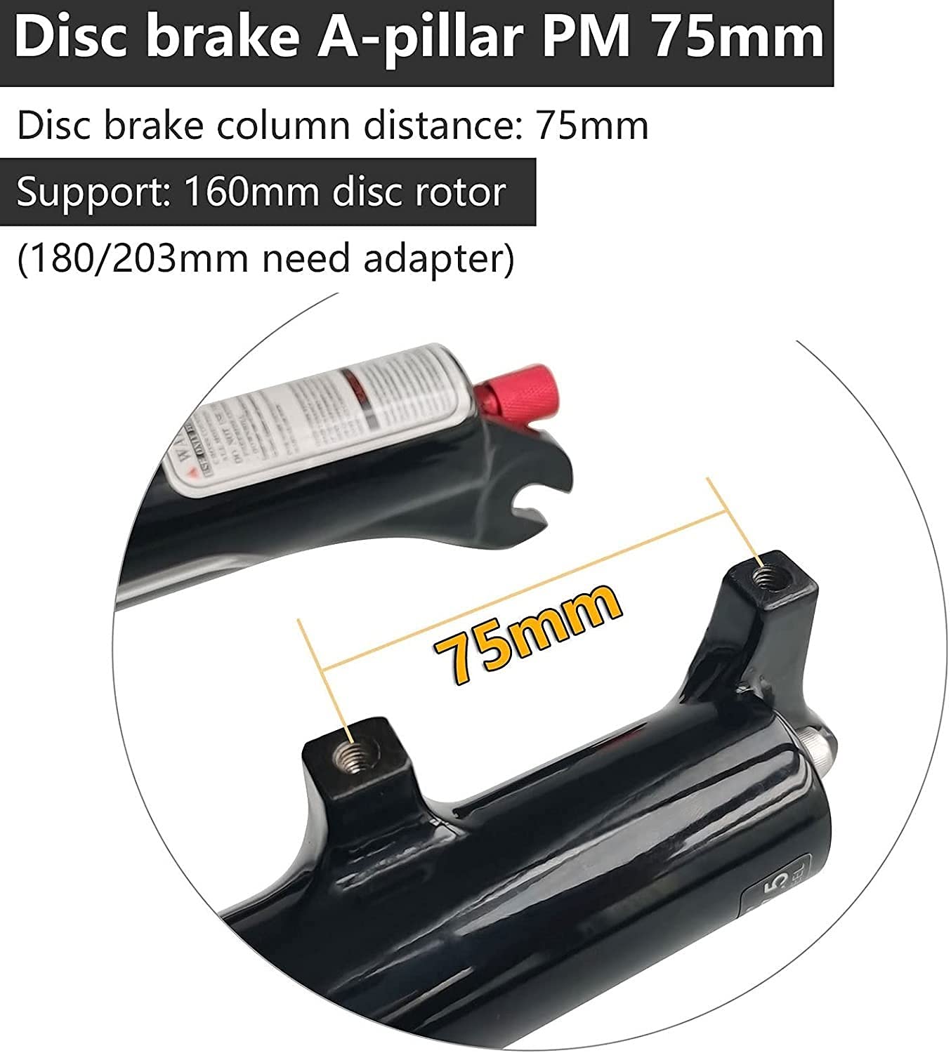 26/27,5/29" 140 mm amortyzowany pneumatycznie widelec MTB, 1-1/8" prosty/stożkowy widelec do rowerów górskich z regulacją odbicia, szybkozamykacz do hamulców tarczowych, 9 mm C, 26