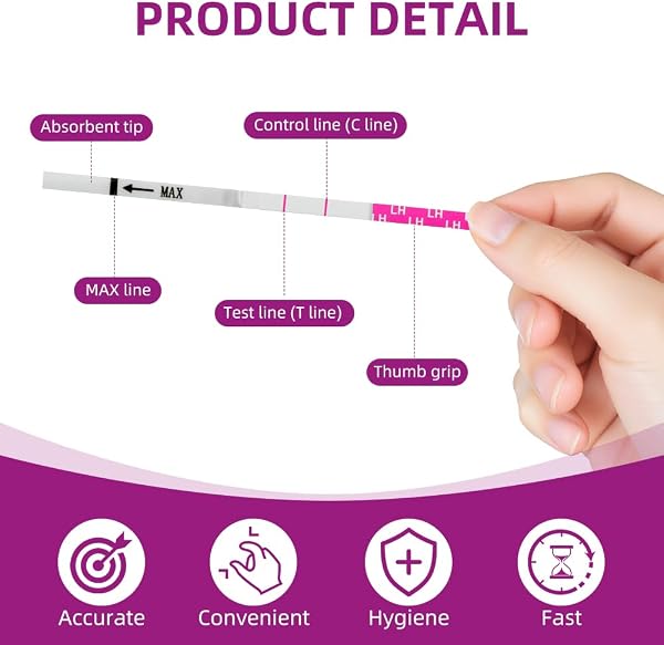 50 Ovulation Test, Optimal Sensitivity 25 miu/ml, Rapid Detection, Ovulation - 3