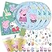 procos/spielum 45-teiliges Party-Set Peppa Wutz - Pig - Teller Becher Servietten Tischdecke Trinkhalme für 8 Kinder