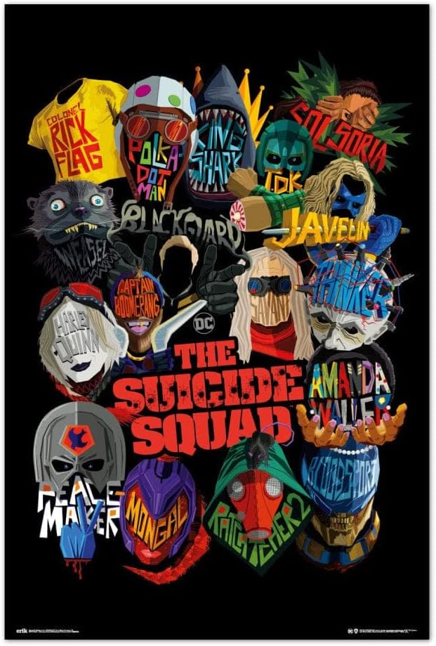 Official DC Comics Suicide Squad Poster - 35.8 x 24.2 inches / 91 x 61.5 cm - Shipped Rolled Up - Cool Posters - Art Poster - Posters & Prints - Wall Posters image 2