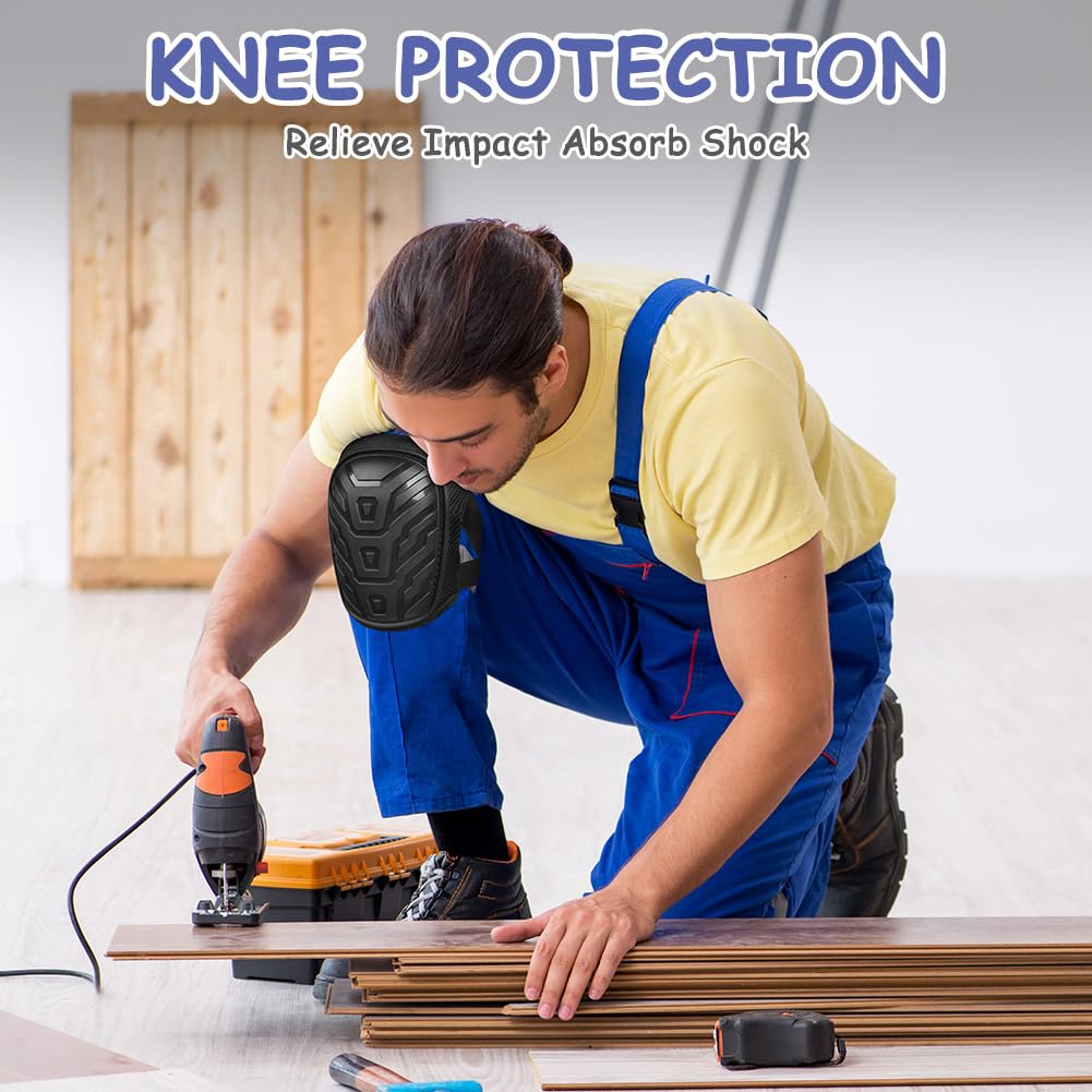 Ginocchiere Professionali JacobsParts KNEEPADS-A – Unisex, Antiscivolo Per Lavoro E Sport