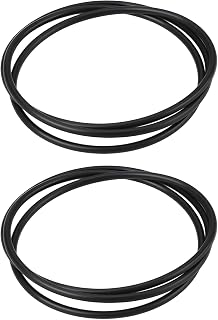 2 Pack Round Rubber Drive Belts 150 mm x 2 mm, Compatible with Cassette Recorders and Tape Decks