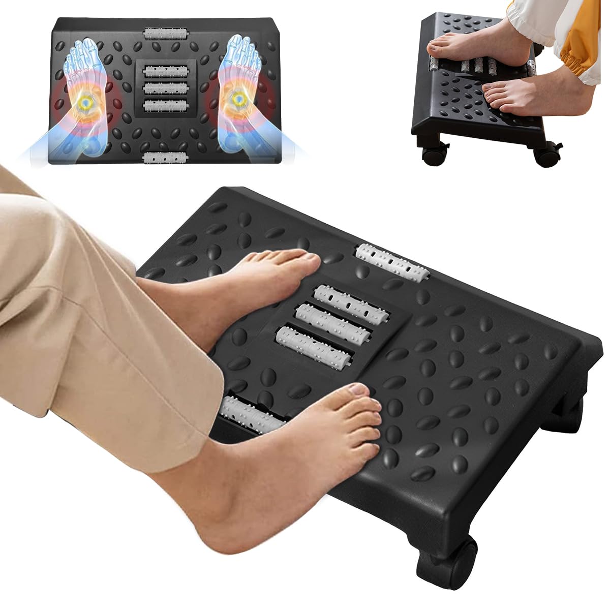 HASTHIP® Office Foot Rest for Under Desk at Work, Foot Rest Under Desk
