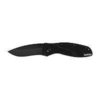 Vista 7 de Kershaw 1670NBSW, cuchillo sin filo con SpeedSafe, azul marino/acabado a la piedra