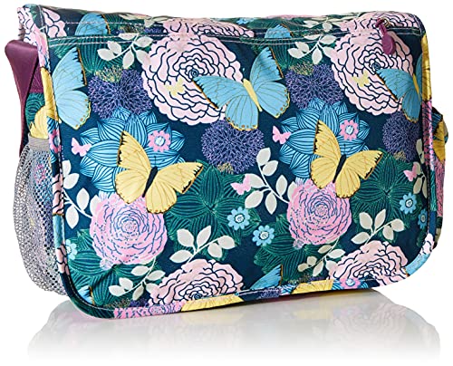 J World New York unisex adult Terry Small�messenger Bag�for Women. Girls Satchel Messenger Bag, Secret Garden, 15 US