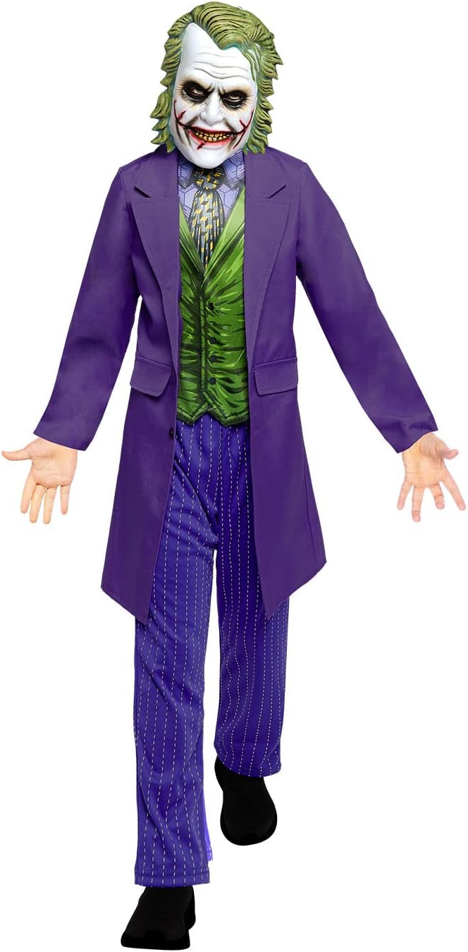 Amscan 9907612 Child Boys Official Warner Bros DC Comics Licensed The Joker Movie Character Fancy Dress Costume (6-8 years)