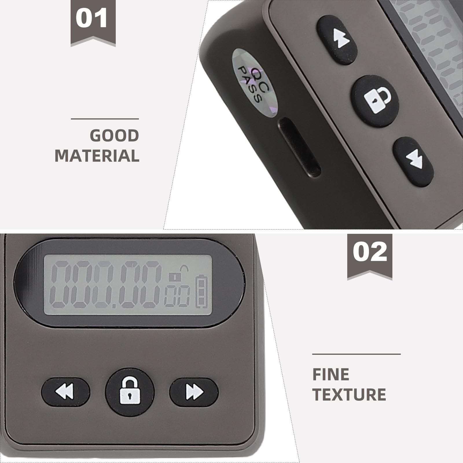 Holibanna Elektronisches Zeitschaltuhr Multifunktional und Wiederaufladbar Vorhängeschloss aus Zinklegierung mit LCD Anzeige für Hausgebrauch und Prüfungsvorbereitung