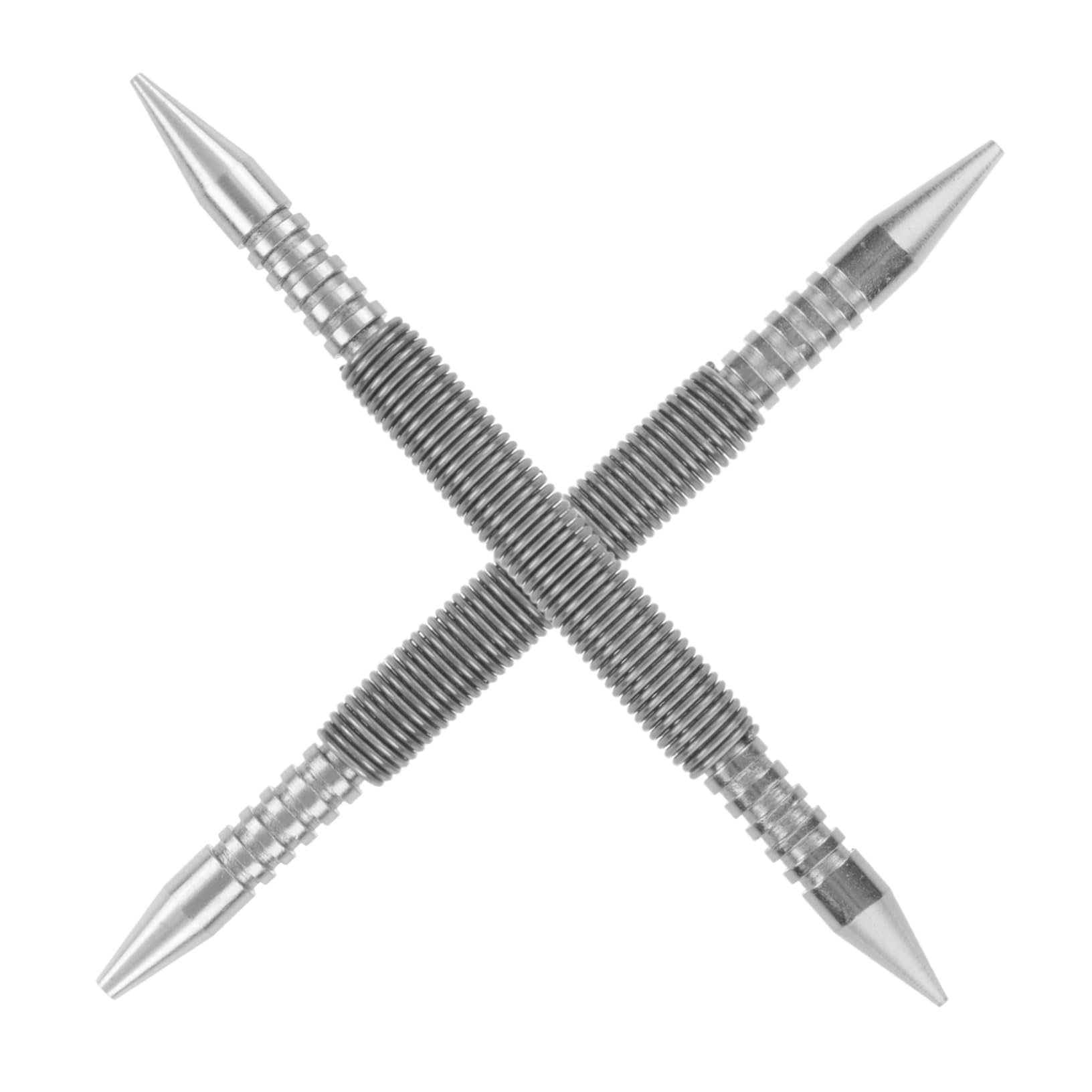 Poinçon central à clous Homoyoyo en acier carbone, lot de 2 outils compacts à ressort