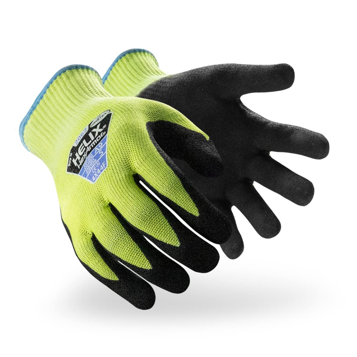 HexArmor Cut-Resistant Puncture-Resistant Nitrile Palm Knit Work Gloves | Helix 2062