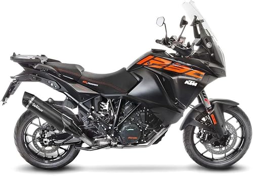 LeoVince SLIP-ON Edelstahl SBK NERO KTM 1090 ADV/R - 1290 SUPER ADV R/S/T mit Ta