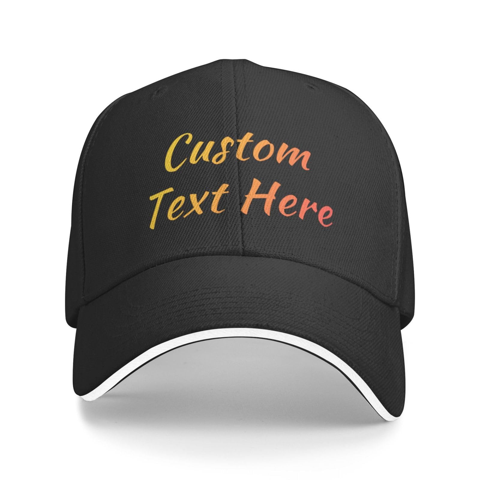 YEMHUKE Custom Adjustable Baseball Cap, Personalized Trucker Hat Gift with Photo/Text/Logo for Men & Women