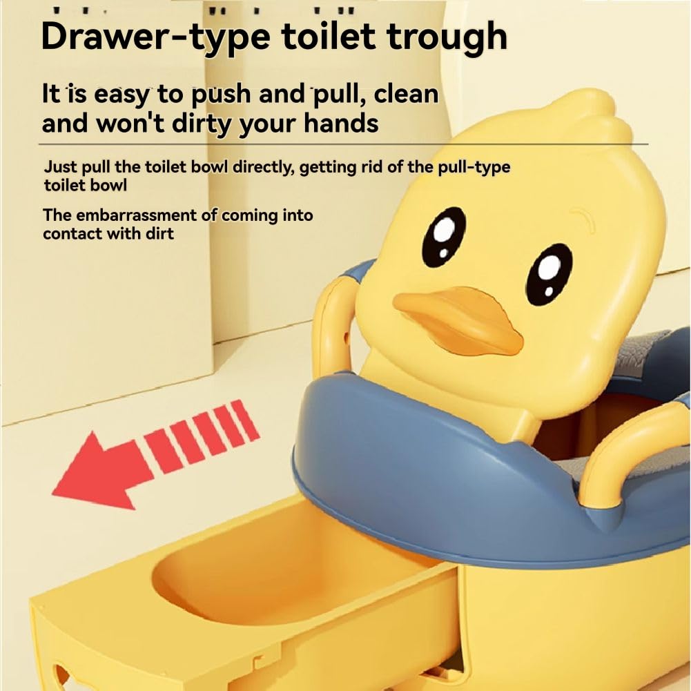 Toilettensitz für Kinder/Töpfchen für Kleine und Mädchen im Enten-Design für Säuglinge und Kleinkinder A