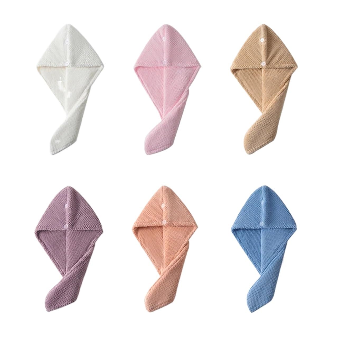 Toallas Para Secar El Pelo 4 Uds toalla for el cabello de microfibra, envoltura de secado de cabello antiencrespamiento for mujeres y hombres, sombrero for cabello seco, súper absorbente, gorro de bañ