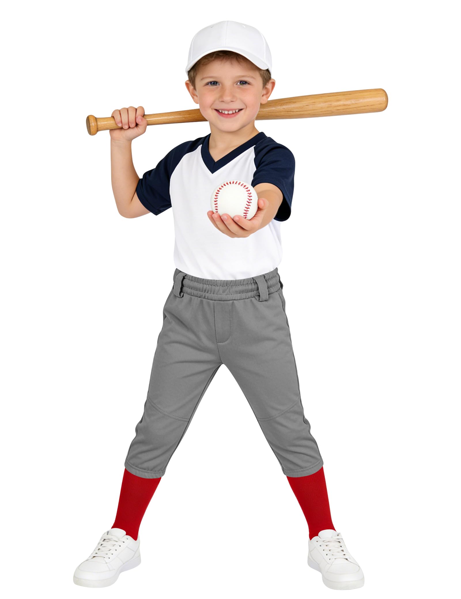 QBK 2T/3T/4T/5T to Youth Toddler Boys Knicker Baseball Pants Girl Softball Pants Kids Tee Ball Pants