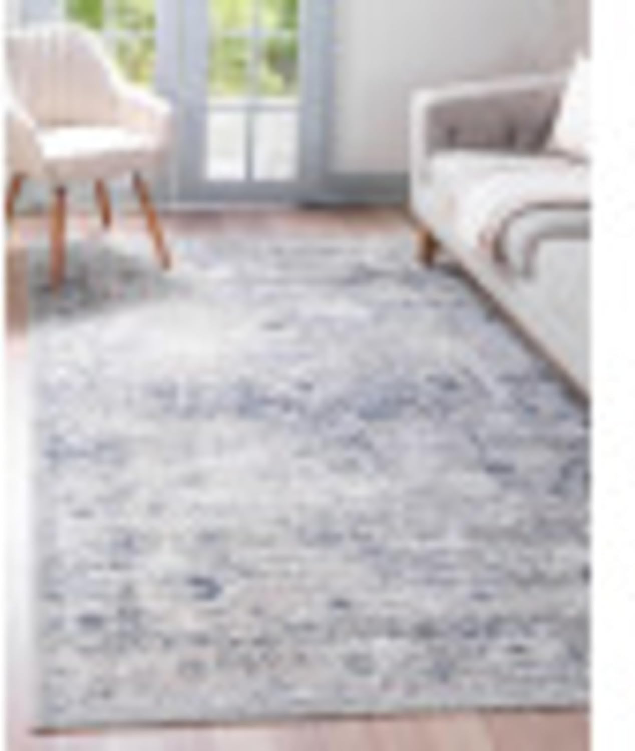 Unique Loom Portland Collection Area Rug - Canby (10' x 14' 1" Rectangle, Gray/ Blue)