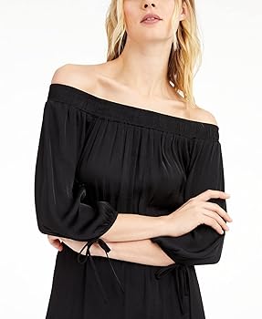 INC International Concepts Womens INC Floral Off-The-Shoulder, Black, Size  XS at Amazon Women's Clothing store