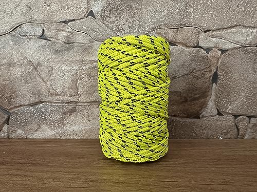 Cordón de Poliéster 3mm * 25m. Fabricado en España. para Manualidades, Aire Libre, Exteriores, Jardín y Bricolaje. Amarillo con Negro - imagen 4