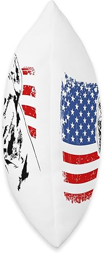 Miniatura 2 de Wilsigns Patriotic Dogo Argentino Proud Dogo Argentino - Almohada patriótica para perro, 16 x 16 pulgadas, multicolor