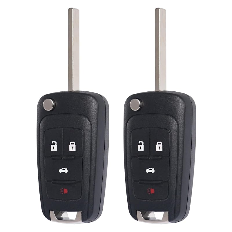 Controle Remoto Keyless Replacement MechanMagic com Lâmina para Chevrolet, Buick e GMC, Preto, Kit com 2