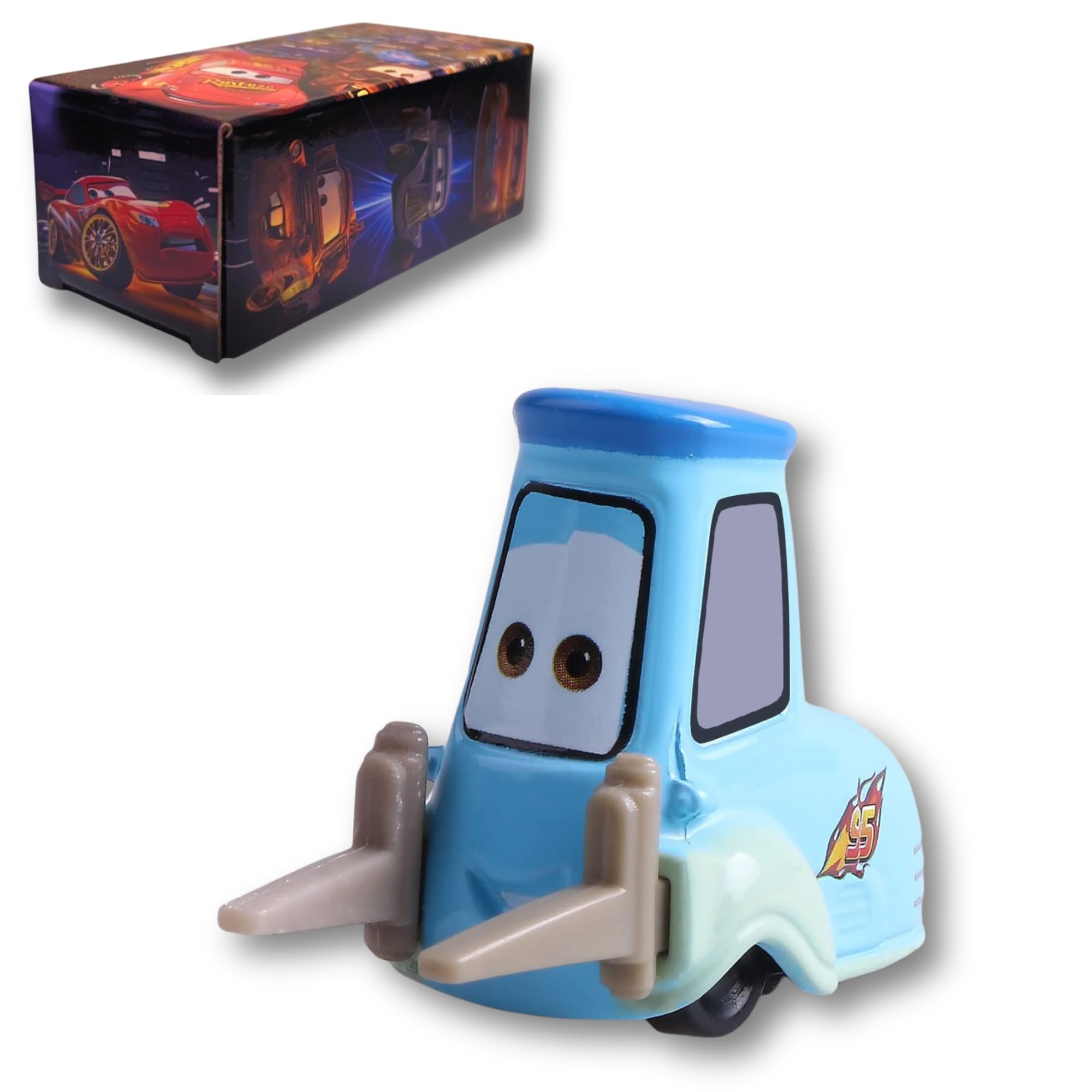 Die-Casting Racers Toy Cars, Safety Alloy Material for Childs, Beauty Color Box Packaging for Your Son Birthday, Inspired by Favorite Characters, Gift for 3+ Years Old (Guido)