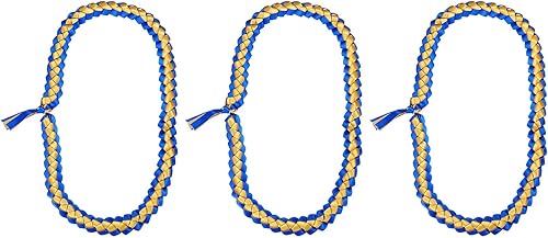 Miniatura 8 de PATIKIL Leis de graduación de 47 pulgadas, 1 cinta de graduación Leis para dinero de graduación, clase Leis, color brillante, bricolaje para