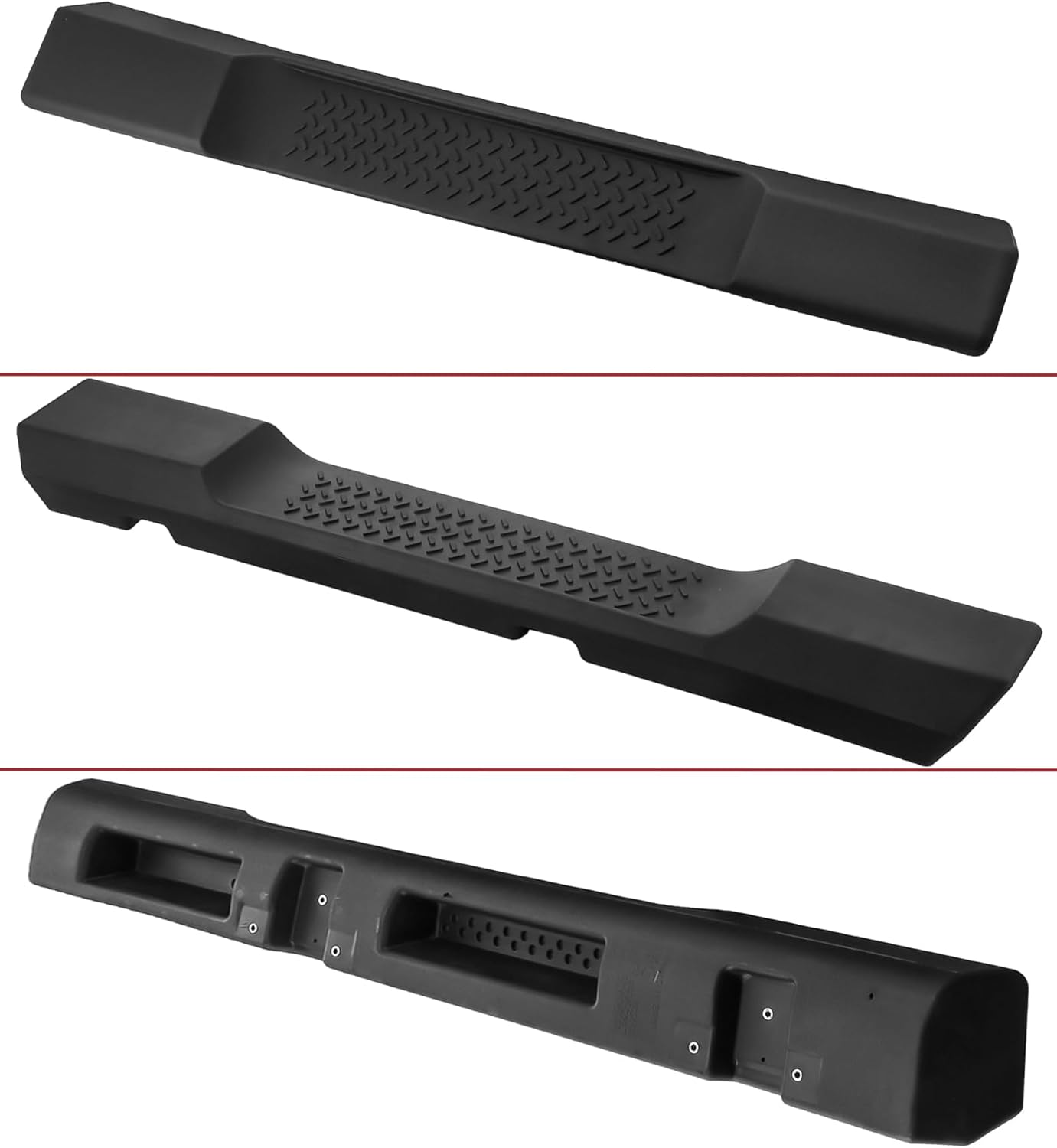 Fit for 2007-2017 Jeep Wrangler JK 2 Door 6 Inches Running Boards, Nerf Bars, Side Steps