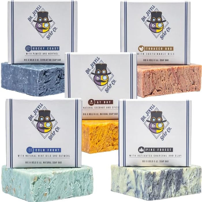 Buy DR. JEKYLL Bar Soap for Men, 5 Pack Quality Men's Bar Soap