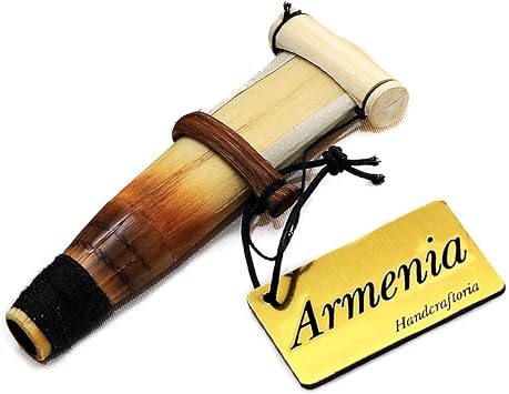ARMENIAN DUDUK handmade from ARMENIA engraved eternity sign and Hayastan on it - Oboe Balaban Woodwind Instrument Apricot Wood - Playing Instruction - Gift National case