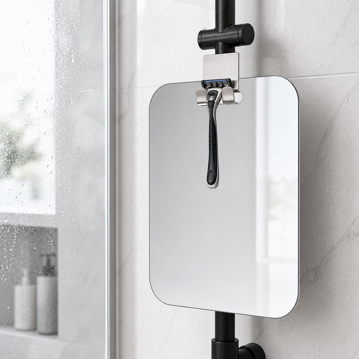 Fogless Shower Mirror for Shaving with Razor Holder, 11 x 7.5 in