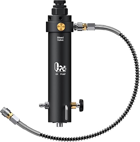 GX PUMP Professional-Grade High Pressure PCP Air Compressor Filter with Pressure Maintaining Function- 5000PSI Oil/Water Separator, Magnetic or Screw Mounting,Dry Air Intake Filter for Paintball