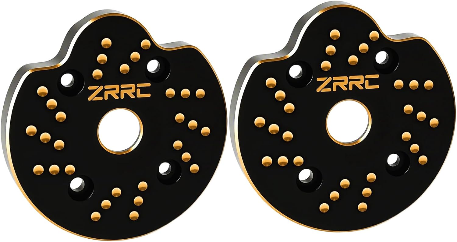 Brass Portal Weights Covers Steering Knuckle Caps Housing Counterweight for Axial SCX10 III AXI03007 & Capra 1.9 UTB AXI03004 1/10 RC Rock Crawler (Black Gold)