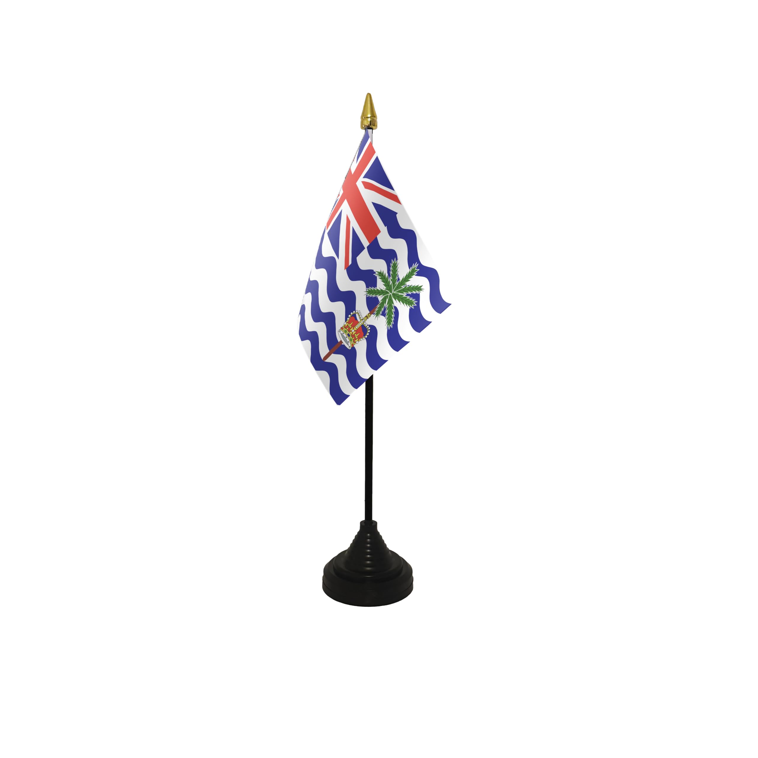 Flagtex Indian Ocean Territories Small Table Flag With Black Base