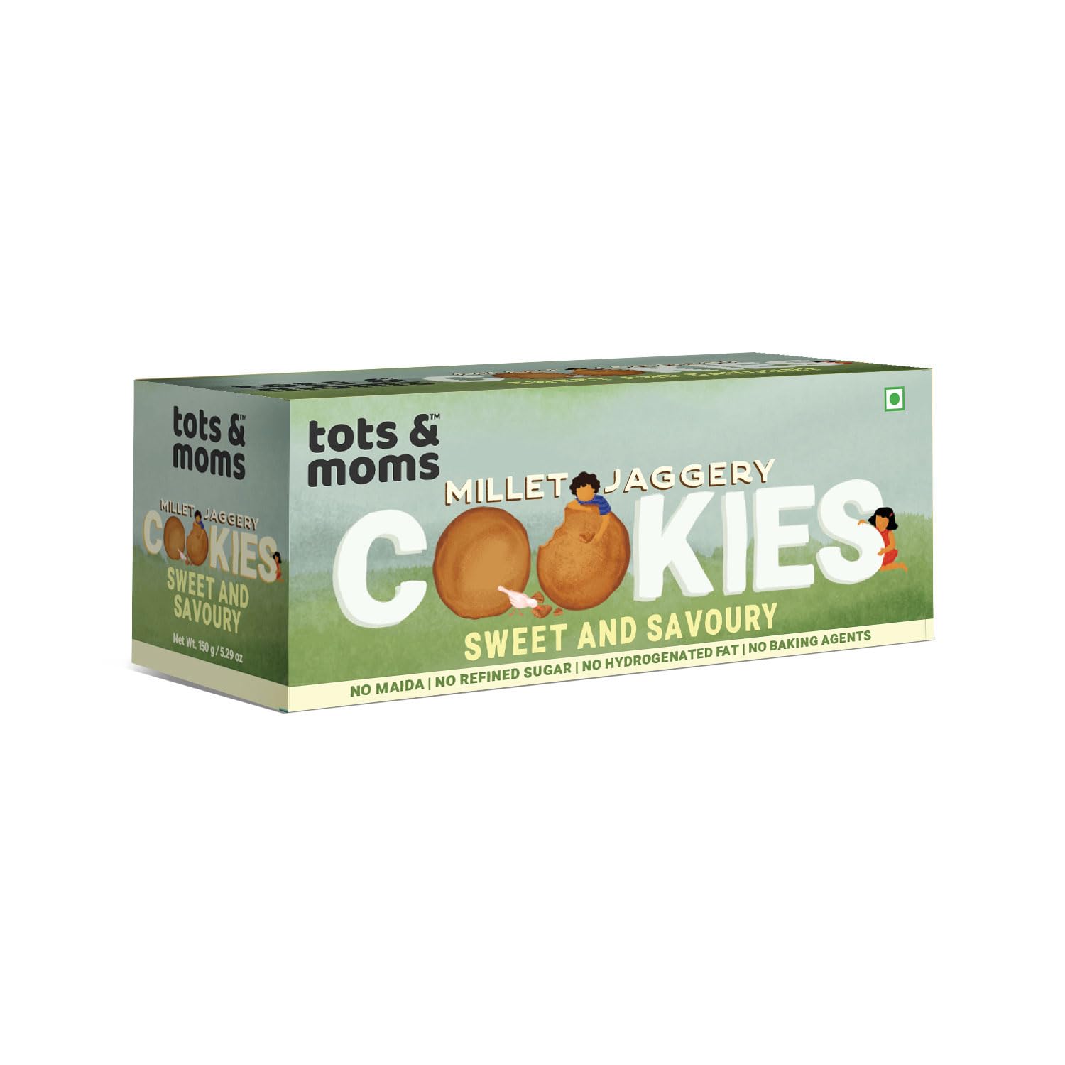 TOTS AND MOMS Foods Healthy, Wholesome & Nutritious Millet & Jaggery Cookies | Sweet & Savory For Kids & Adults Junk-Free, No White Sugar Snack - 150Grams-image-15