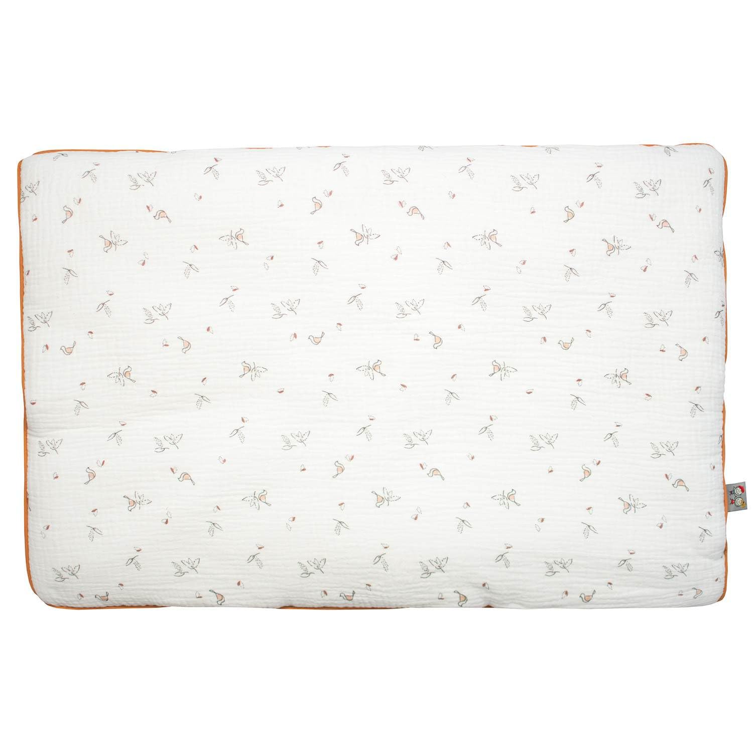 Oreiller plat en gaze de coton Sevira Kids Melody 60x40 cm, excellence de la fabrication française