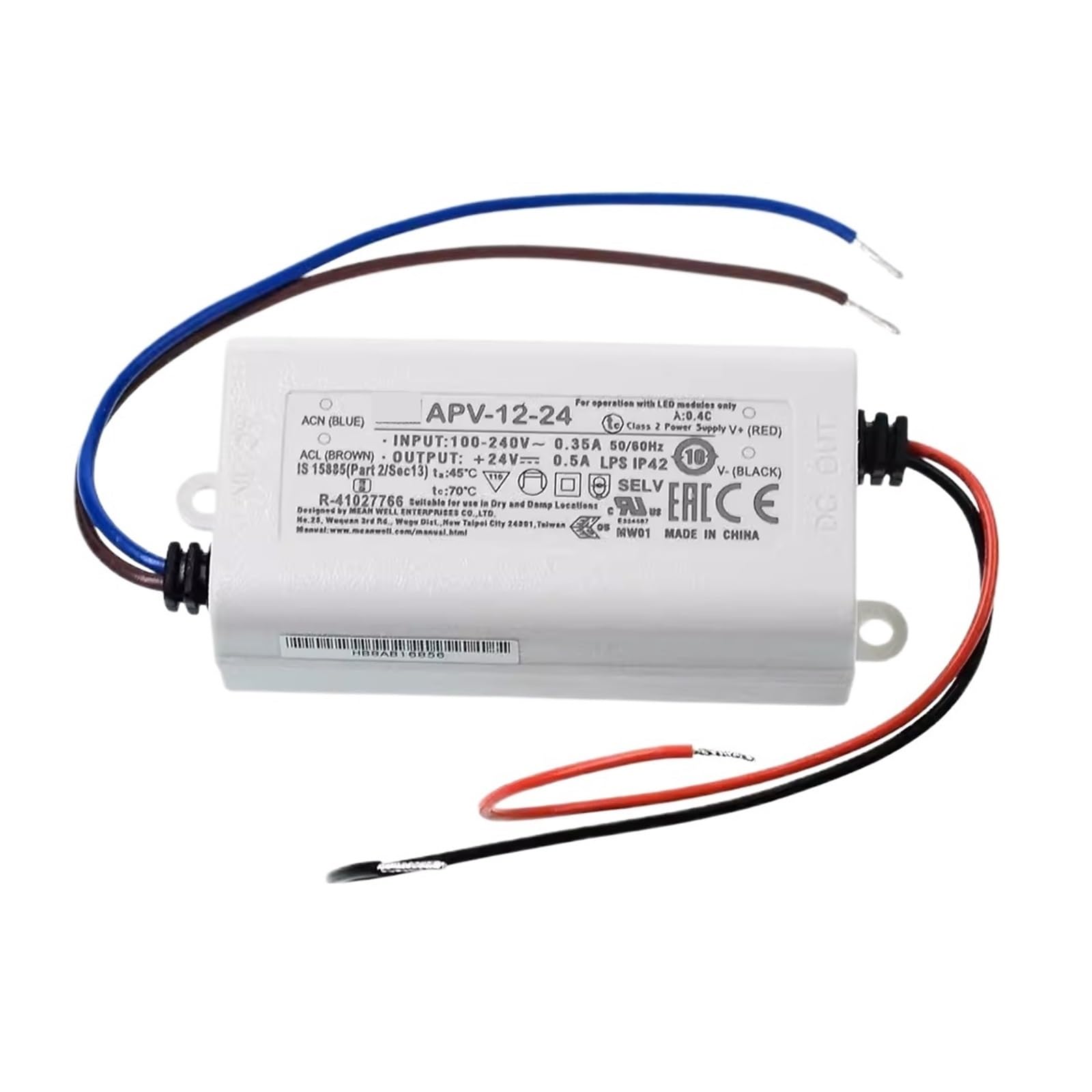 MUYTQAERG APV-12 Series 5V/12V/15V/24V Constant Voltage Design 12W Single Output Switching Power Supply