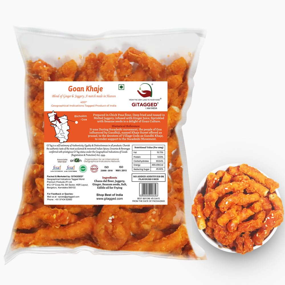 Goan Khaje (The Most Popular Snack of Goa) – 250gms GiTAGGED®