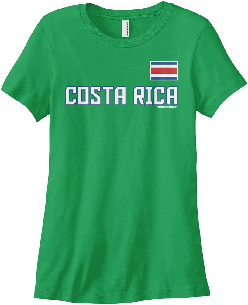 Threadrock Women's Costa Rica National Pride T-Shirt